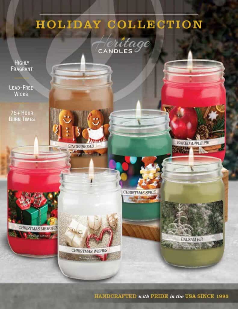 Heritage Candles Holiday Collection Brochure Cover