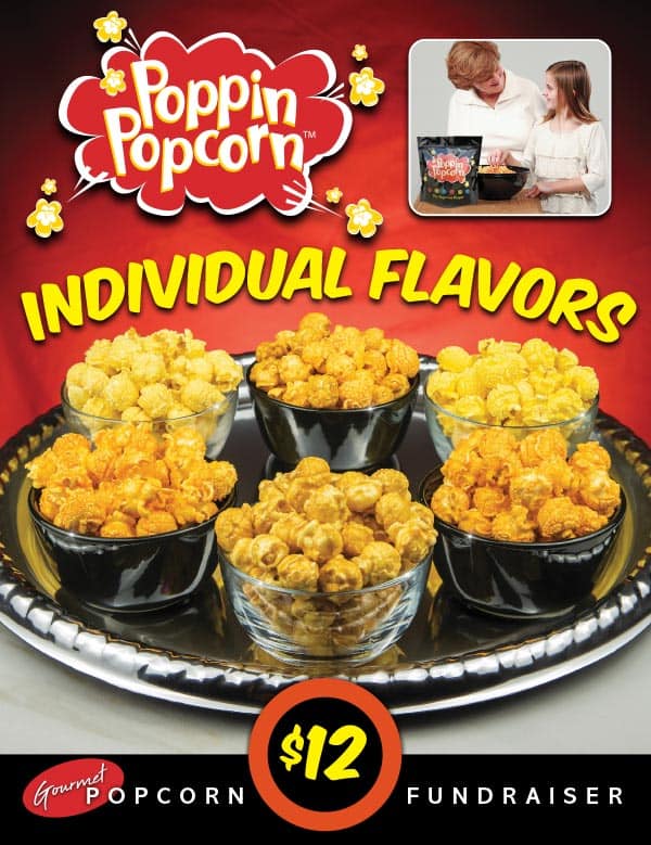 Introducing our Poppin' Popcorn Catalog Fundraiser! With this unique fundraising opportunity, you will get to explore raising funds through a delightful assortment of popcorn flavors. Perfect for schools and organizations looking for an exciting and effective way to raise money, our fundraising catalog offers individual flavors that guarantee to delight everyone's taste buds. Don't miss this chance to bring tasty success to your fundraiser with our Poppin’ Popcorn selection!