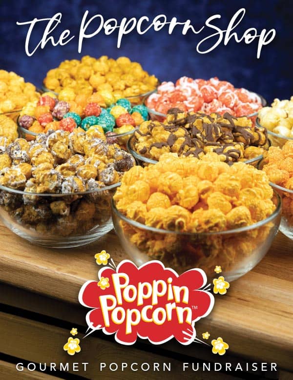 Introducing our gourmet popcorn fundraiser from the renowned Poppin Popcorn Shop! Offering a premier fundraising service, we help schools and organizations reach their financial goals by supplying them with delicious, crowd-pleasing catalogs full of our finest Poppin Popcorn. Our assorted selections are not just flavorful but also carry a notable cause behind them - supporting your institution. Fundraising has never tasted so good before!