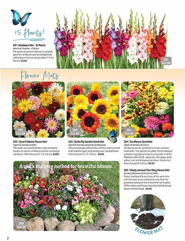 flower mats brochure fundraiser