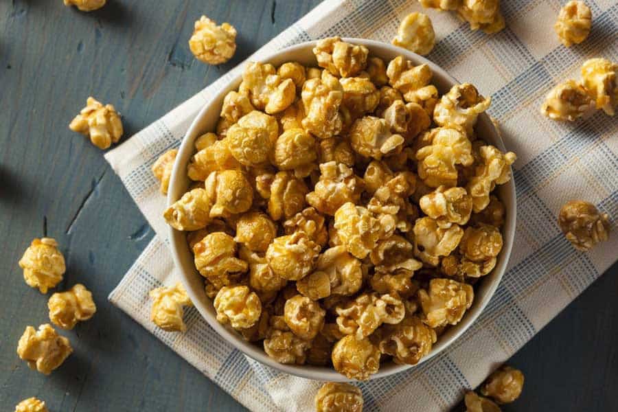 Delicious Gourmet Popcorn In Bowl