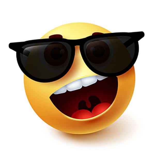 Showcasing a trendy emoticon with sunglasses, gleaming against a pristine white background - this inimitable symbol epitomizes our joy in assisting you. We're eager to know your thoughts on our service. Your feedback will help us continually enhance our unique approach to helping schools and organizations achieve their fundraising goals through our extensive catalogs!