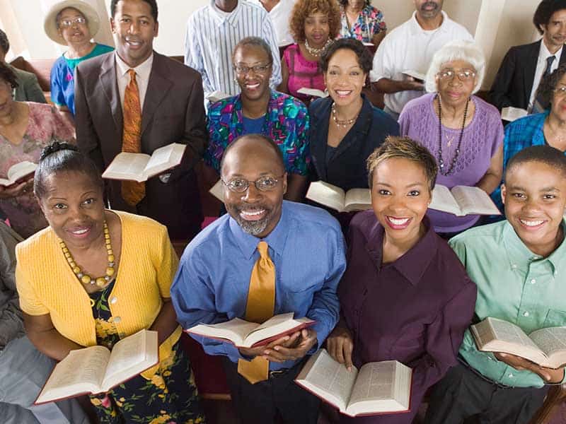 Church Fundraising With Smiling Parishioners