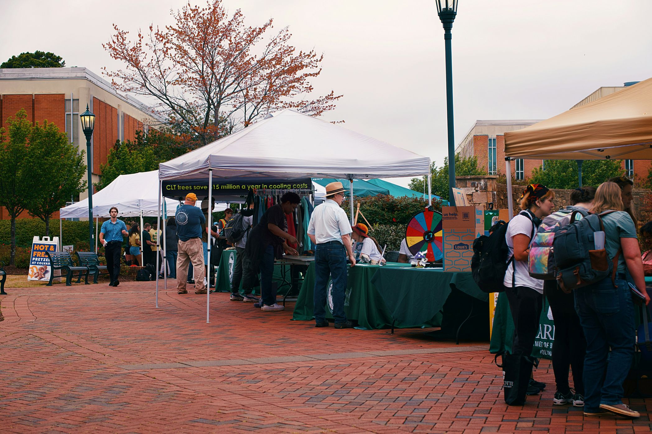 Volunteer team at a fundraising event